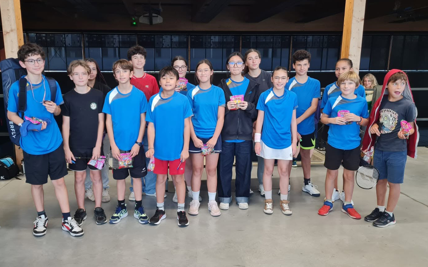 Joueuses de badminton de l'association Chantecler Bordeaux