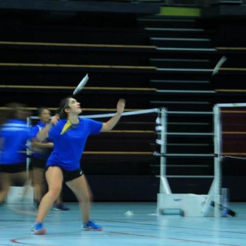 Joueuse de badminton