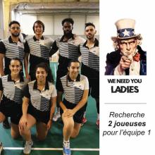 Recherche 2 joueuses pour l'équipe N2