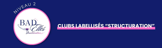 Label Bad pour Elles Niveau 2 Club Structuré Chantecler Badminton
